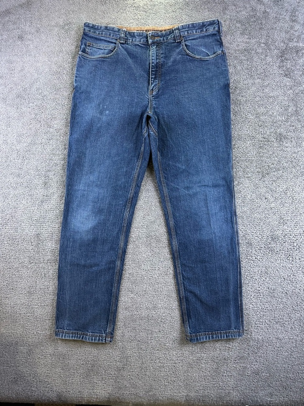 Duluth Trading Co Jeans 38x34 Relaxed Fit Denim Work Fits 32” Inseam Stretch
